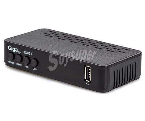 GIGATV HD209T Receptor Tdt TDT T2 Hdmi USB Reproductor Y Grabador