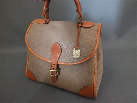 Vintage Dooney And Bourke Tan Brown Pebble Leather Handbag