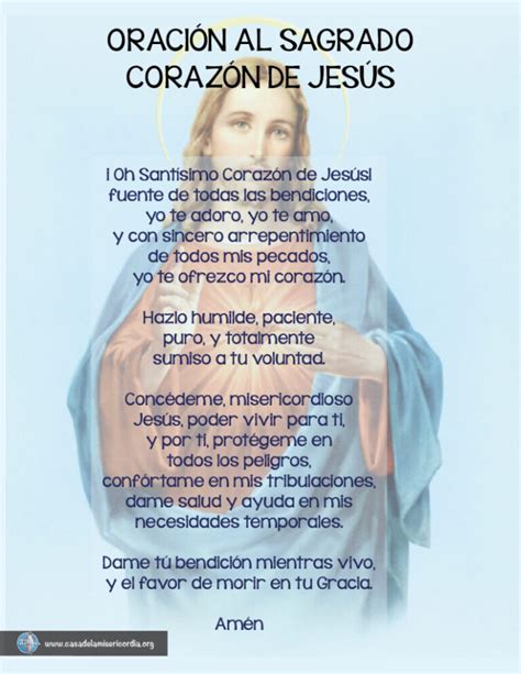 Oración para una necesidad importante al Sagrado Corazón de Jesús