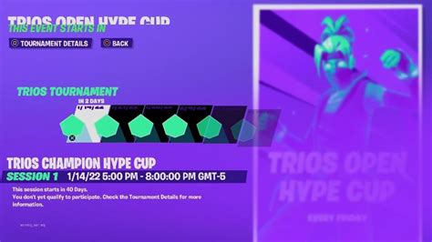 How To Win The New Trio Champions Hype Cup Tips And Tournament Details