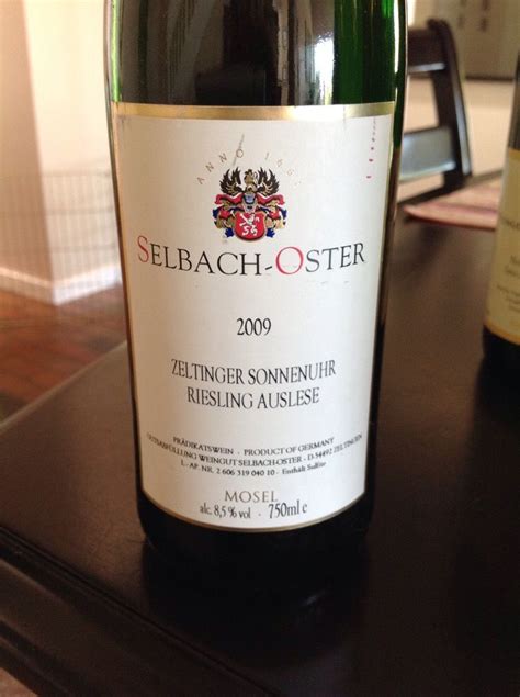 2013 Selbach Oster Zeltinger Sonnenuhr Riesling Auslese Germany