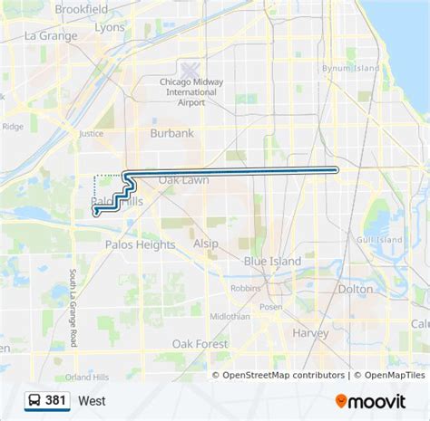 381 Route Schedules Stops Maps West Updated