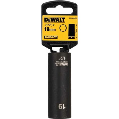 Головка ударная накидная длинная (19 мм; 1/2") Dewalt DT7553-QZ ...