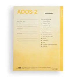 Ados Protocol Booklet Module Pack Of