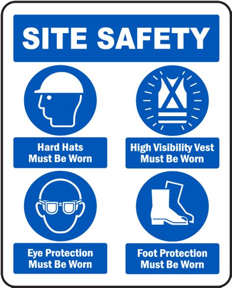 Site Safety Mandatory PPE Sign - Save 10% Instantly