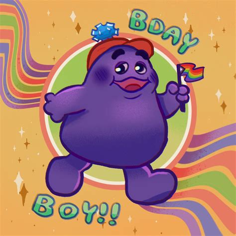 Pride Grimace | Grimace's Birthday / Grimace Shake | Know Your Meme