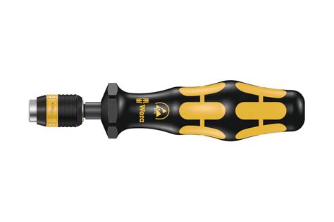Динамометрическая отвертка WERA 7461 ESD Kraftform, 1.2 Нм, для бит 1/4 ...