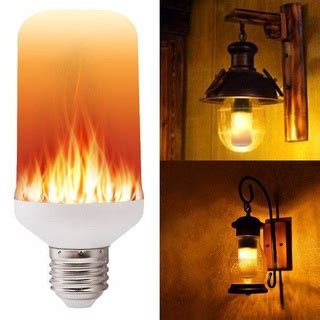 Lampada Led Bulbo Efeito Chama Fogo Tocha Flame Bivolt E W Shopee