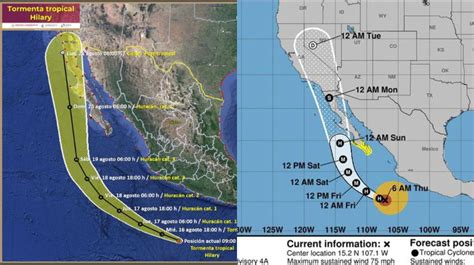 Huracán Hilary asciende a categoría 2 cómo afectará a Tijuana y San