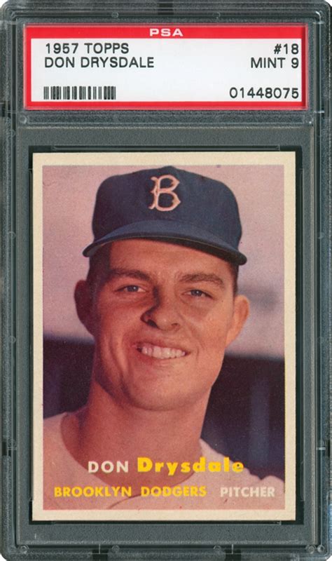 Topps Don Drysdale Psa Cardfacts