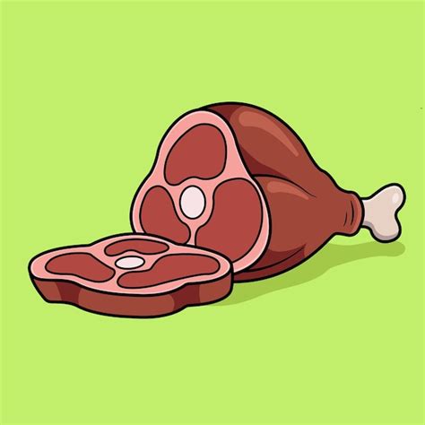 Premium Vector | Meat The Illustration