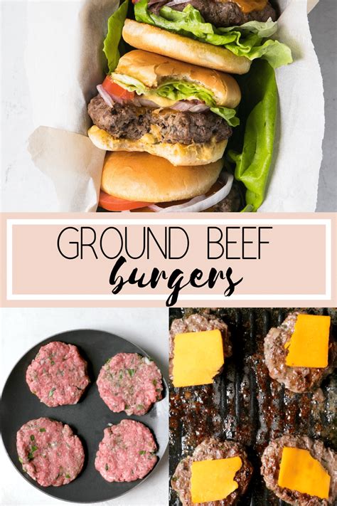 Ground Beef Burgers Recipes Carte