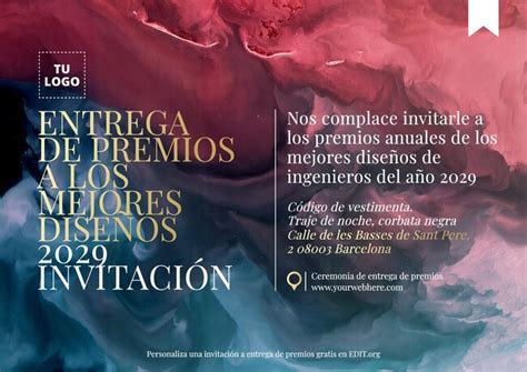 Plantillas De Invitaciones Para Entrega De Premios