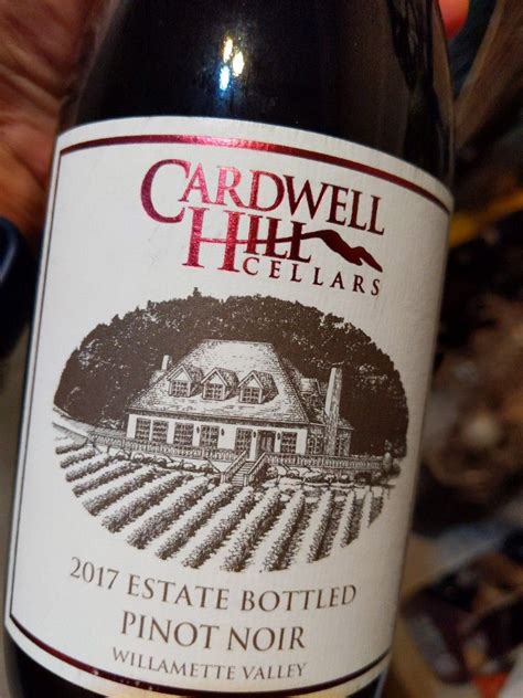 2017 Cardwell Hill Cellars Pinot Noir Usa Oregon Willamette Valley