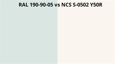 Ral 190 90 05 Vs Ncs S 0502 Y50r Ral Colour Chart Uk