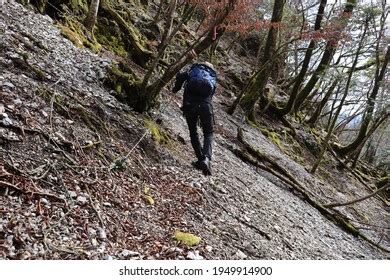 Climbing Very Steep Mountain Stock Photo 1949914900 | Shutterstock