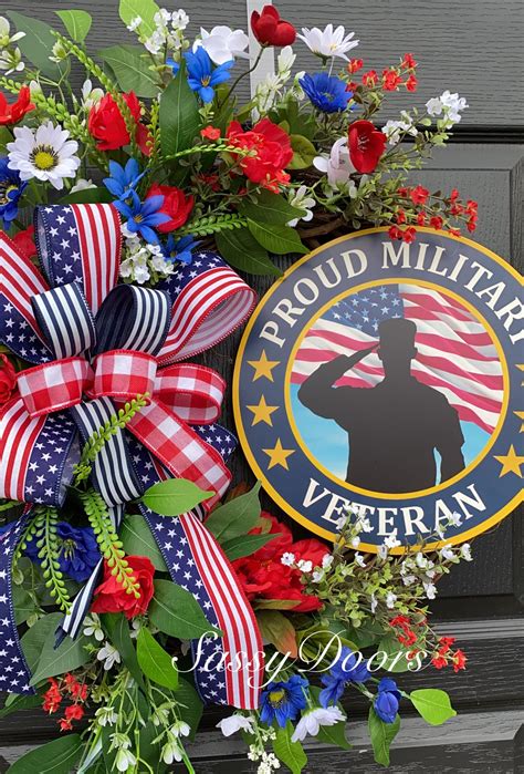 Military Veterans Wreath Patriotic Wreath Memorial Day Wreath