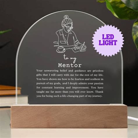 To My Mentor Acrylic Arch Thank You Gift Mentor Gift Teacher Gift