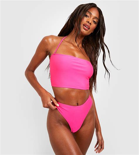 Buy Boohoo Essentials Boomerang Bikini Brief In Pink Thstreet Uae