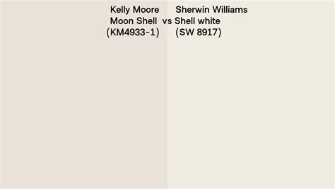 Kelly Moore Moon Shell Km Vs Sherwin Williams Shell White Sw