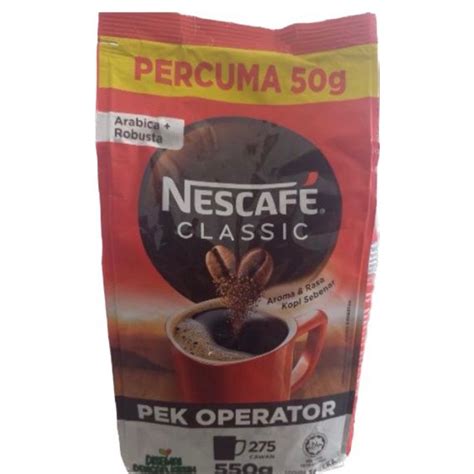 Nescafe Classic Refill 500g Free 50g Exp 6 2024 Shopee Malaysia