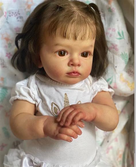 Fbbd Cm Already Finished Reborn Baby Doll Tutti With Hand Rooted Hair