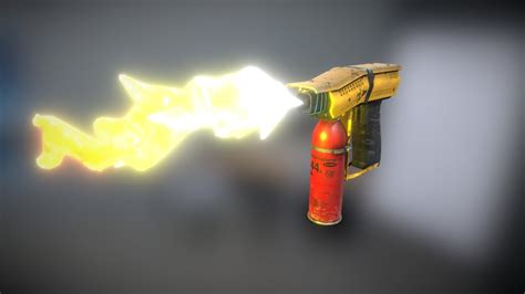 DIY Small Flamethrower - Buy Royalty Free 3D model by Akinaro [8019a64] - Sketchfab Store