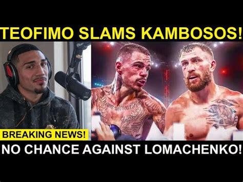 Teofimo Lopez Kambosos WILL LOOK LIKE AN AMATEUR IN HIS FIGHT VS