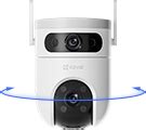 Ezviz H C K Dual Lens Pan Tilt Wi Fi Camera