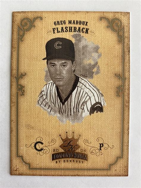 Donruss Diamond Kings Flashback Sepia Greg Maddux For Sale