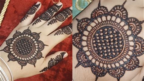 Simple Mehndi Designs For Hands Gol Tikki Mehendi Design Tutorial