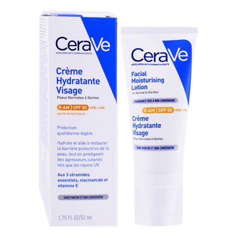 Cerave Creme Hydratante Visage Spf50 52ml