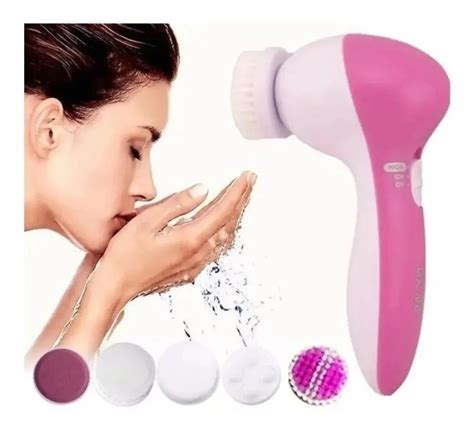 Esponja Escova Elétrica Massageadora Facial 5 Em 1 Premium