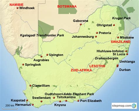 Stepmap Zuid Afrika Landkarte F R Africa