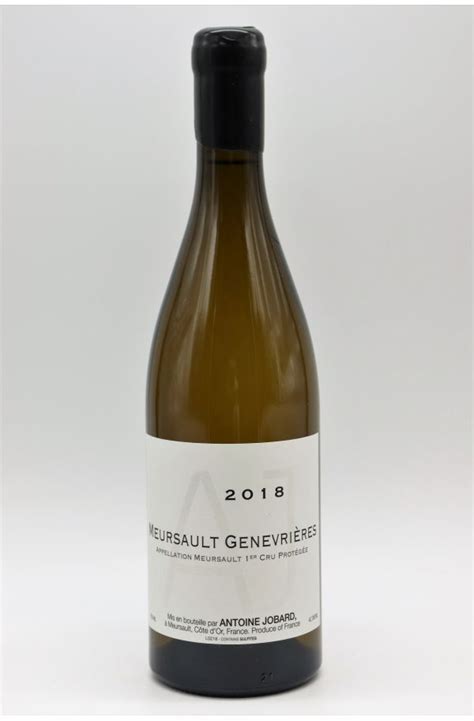 Antoine Jobard Meursault 1er cru Les Genevrières 2018