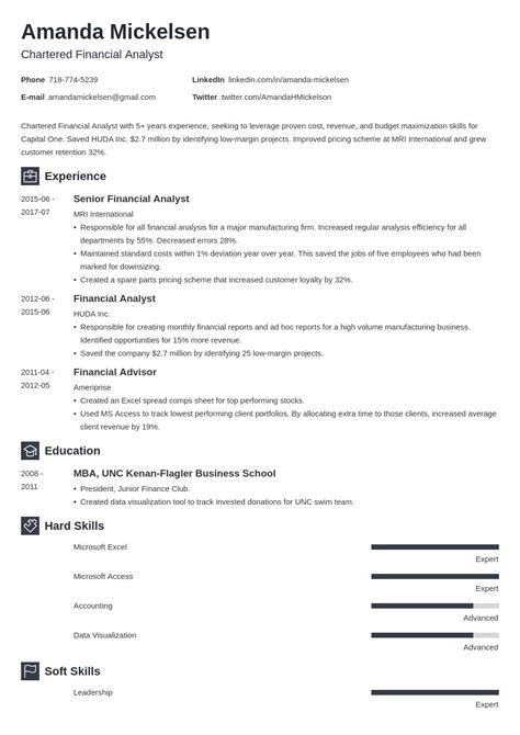 Financial Analyst Resume Sample Writing Guide Tips Resumekraft Minga