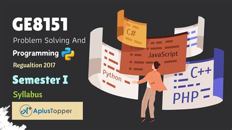 GE8151 Problem Solving And Python Programming Syllabus Regulation