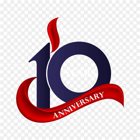 10 Year Anniversary Celebration On Transparent Background Png Similar Png