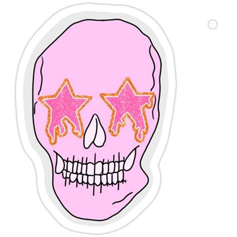 Sparkling Star Skull Sticker