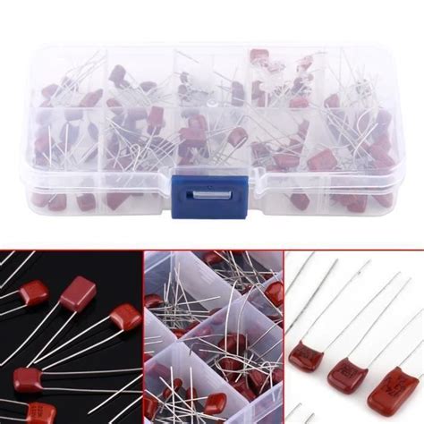 NANWAD JIA 100pcs 10 Kit d assortiment de condensateurs à film