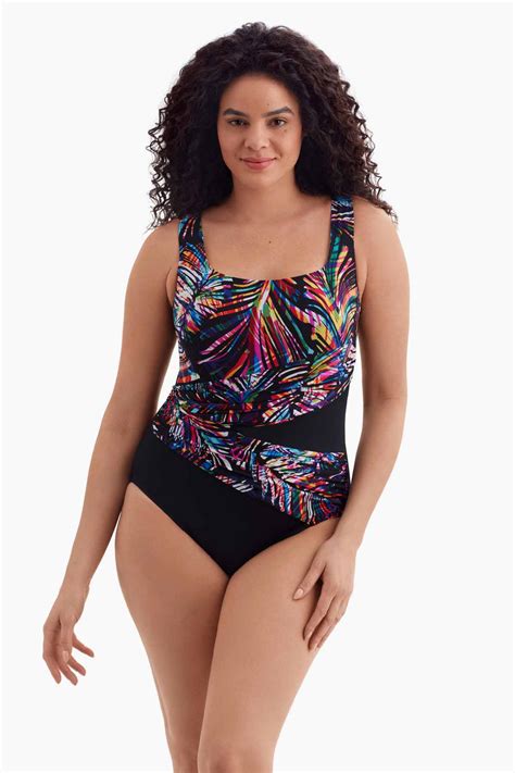 Longitude Wrap Sash Tank Long Torso One Piece Swimsuit Coolangata