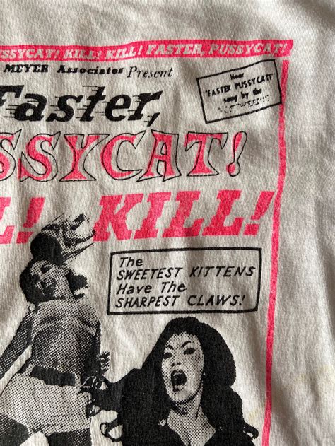 Vintage 80s Faster Pussycat Kill Kill 1965 Cult Indie Etsy