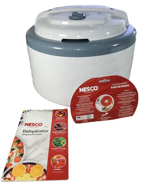 Snackmaster Pro Nesco Food Dehydrator With Fruit Roll Sheets And Recipe