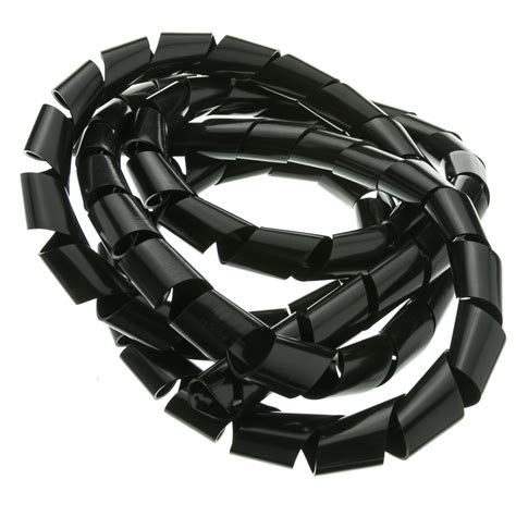 10 Meter Spiral Cable Wrap Black Diameter 15mm 50mm