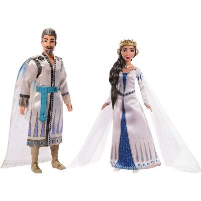 Disney Wish King Magnifico & Queen Amaya Of Rosas Dolls 2-pack, Posable ...