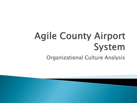 Solution Agile County Airport System Presentation Studypool