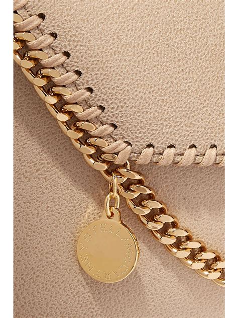 Stella Mccartney The Falabella Mini Faux Brushed Leather Shoulder Bag