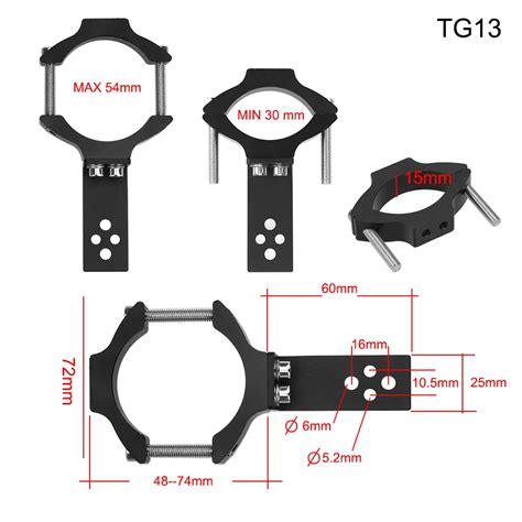 Tg Tg Motorcycle Headlight Bracket Spotlight Holder Universal Mount