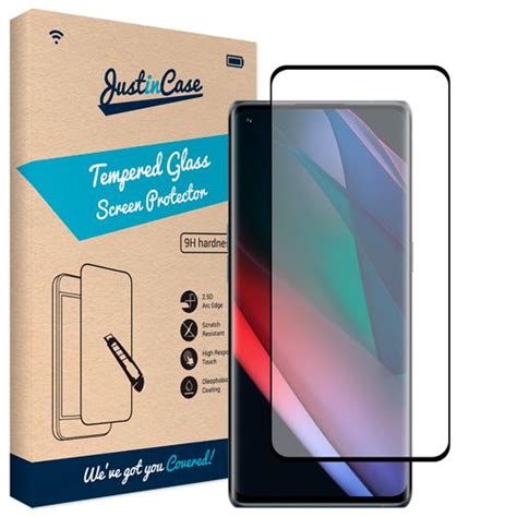 Just in Case Verre Trempé Edge to Edge Protection d écran Oppo Find X3