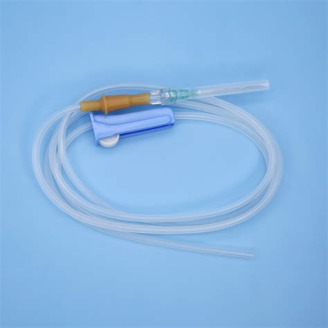 Medical Disposable IV Giving Infusion Drip Set With PVC Tubing For